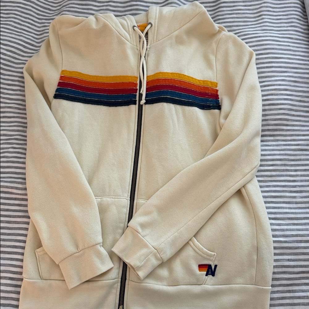 Aviator Nation Vintage White Hoodie